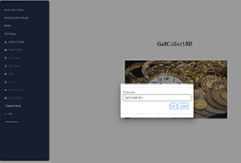 The selected folder pop up